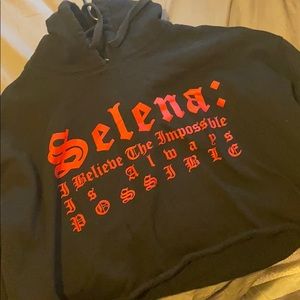 selena quintanilla cropped hoodie